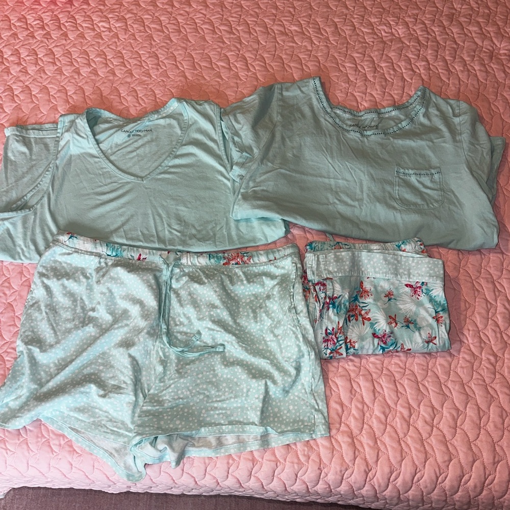 Midnight by Carole Hochman Floral Pajama Set